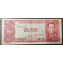 Bolivia Pick. 164A 100 Pesos Bolivianos 1962 MBC