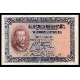 Edifil. B109a 25 pesetas 12-10-1926 MBC