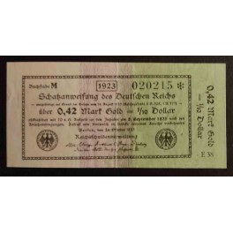 Germany Pick. 148 0,42 Goldmark 1923 VF