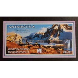 Antarctica Pick. 0 2 Dollars 1999 UNC