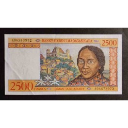 Madagascar Pick. 81 2500 Francs 1998 SC