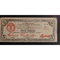 Filipinas Pick. S 487 5 Pesos 1943 MBC