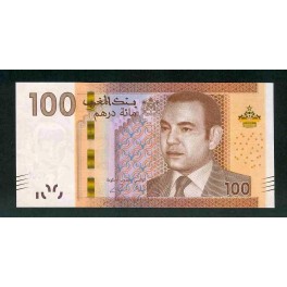 Morocco Pick. 76 100 Dirhams 2012 UNC