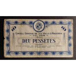 Andorra Pick. 3 5 Pessetes 19-02-1936 TB