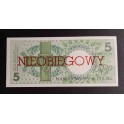 Pologne Pick. 166 5 Zlotych 1990 NEUF