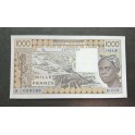 Benin Pick. 207B 1000 Francs 1988 AU