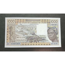 Benin Pick. 201B 100 Francs 1961-65 AU