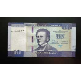Liberia Pick. 31 5 Dollars 2016-17 UNC