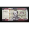 Liberia Pick. 31 5 Dollars 2016-17 SC