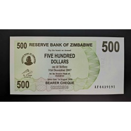 Zimbabwe Pick. 42 100 Dollars 2006 NEUF