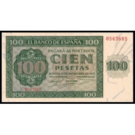 Edifil. D 22a 100 pesetas 21-11-1936 SC-
