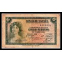 Espagne Pick. 85 5 Pesetas 1935 TB
