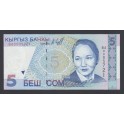 Kyrgyzstan Pick. 13 5 Som 1997 UNC