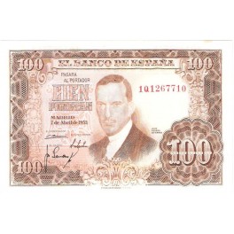 Edifil. D 65a 100 pesetas 07-04-1953 SC-