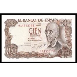 Edifil. D 73c 100 pesetas 17-11-1970 SC