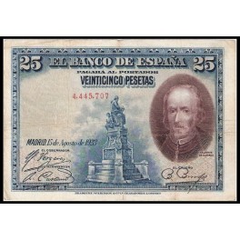 Edifil. B112 25 pesetas 15-08-1928 MBC
