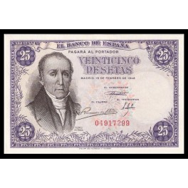 Edifil. D 51 25 pesetas 19-02-1946 SC-