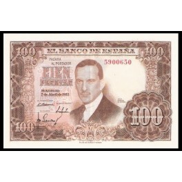 Edifil. D 65 100 pesetas 07-04-1953 SC-