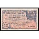 Spain Pick. 98 10 Pesetas 21-11-1936 VF