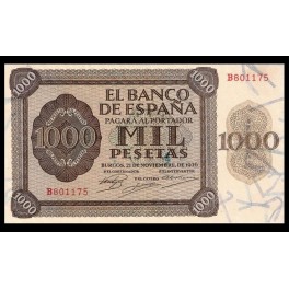 Edifil. D 24a 1000 pesetas 21-11-1936 EBC