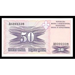 Bosnia Herzegovina Pick. 47 50 Dinara 1995 SC