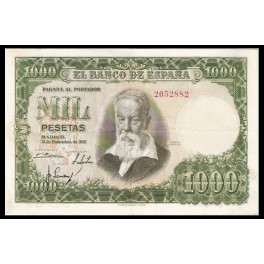 Edifil. D 64 1000 pesetas 31-12-1951 EBC