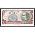 Chile Pick. 142 10 Escudos 1970 EBC