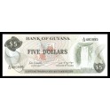 Guyana Pick. 22 5 Dollars 1966-92 SC