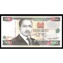 Kenya Pick. 39 500 Shillings 1997-01 SC