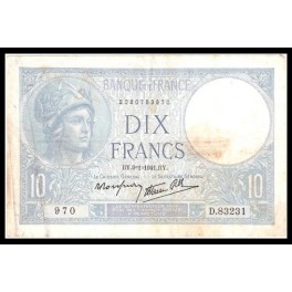 Francia Pick. 84 10 Francs 1939-42 MBC