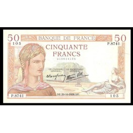 Francia Pick. 85 50 Francs 1937-40 MBC