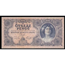 Hungria Pick. 117 500 Pengö 1945 MBC