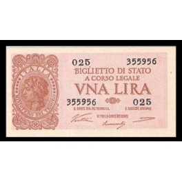 Italia Pick. 29 1 Lira 1944 SC