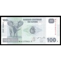 Congo Democratico Pick. 98 100 Francs 2007 SC