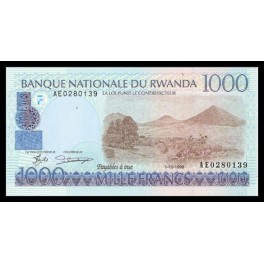 Ruanda Pick. 27 1000 Francs 1988 SC