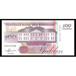 Surinam Pick. 139 100 Gulden 1991-98 SC
