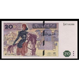 Tunez Pick. 88 20 Dinars 1992 SC