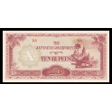 Birmania Pick. 16 10 Rupees 1942-44 SC