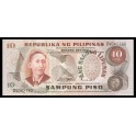 Filipinas Pick. 154 10 Piso 1970 SC