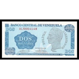 Venezuela Pick. 69 2 Bolivares 05-10-1989 SC