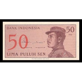 Indonesia Pick. 94 50 Sen 1964 SC