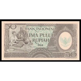 Indonesia Pick. 96 50 Rupiah 1964 SC