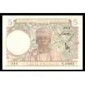 French West Africa Pick. 25 5 Francs 1941-42 AU