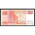 Singapore Pick. 27 2 Dollars 1990 UNC