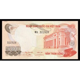 Vietnam del Sur Pick. 28 500 Dong 1970 EBC