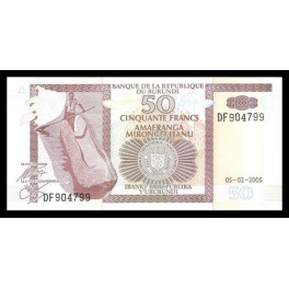 Burundi Pick. 36 50 Francs 1994-07 SC