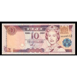 Fiji Pick. 106 10 Dollars 2002 SC