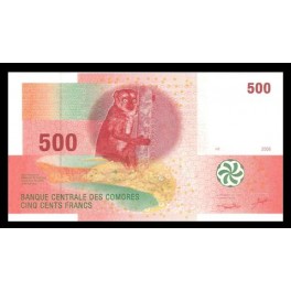 Comores Pick. 15 500 Francs 2006 SC