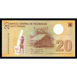 Nicaragua Pick. Nuevo 20 Cordobas 2009 SC