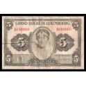 Luxemburgo Pick. 43 5 Francs 1944 MBC